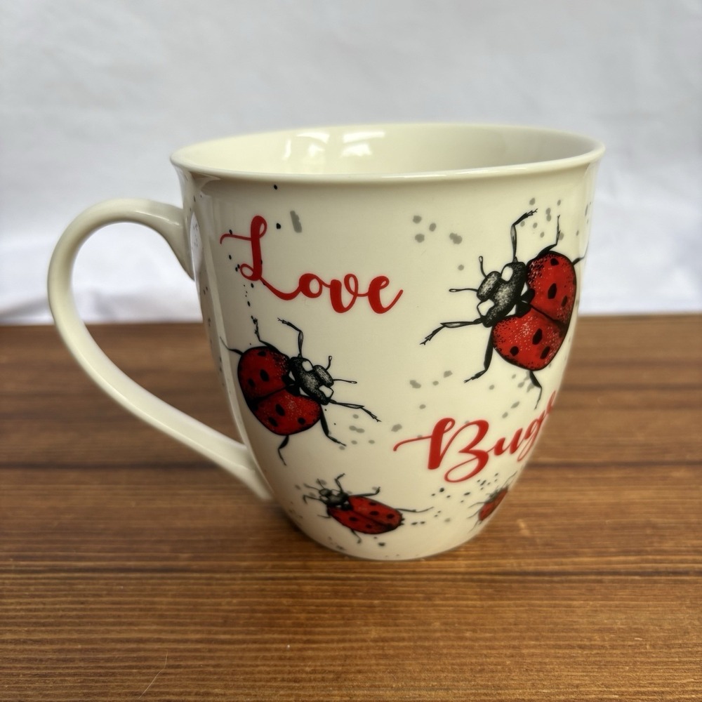 Milly Green Love Bug Ladybug Mug 2019 Ceramic Oversize Coffee Cup British Design